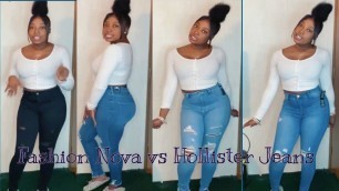 'Fashion Nova Jeans vs. Hollister Jeans'