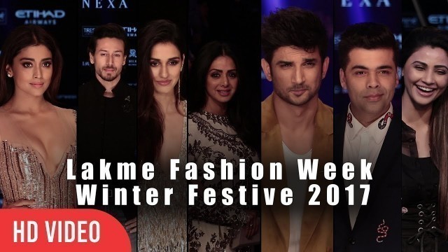 'Bollywood Celebrities At Lakme Fashion Week Winter Festive 2017 | #LFW2017 Day - 05'