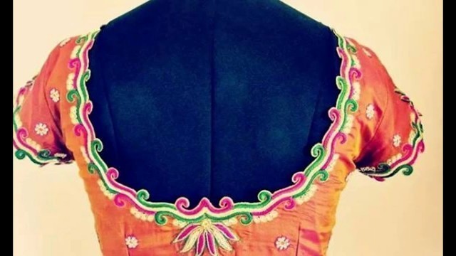'Women Fashion -  simple thread blouses designs'