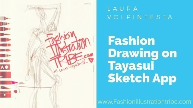 'Fashion Sketching with Tayasui Sketch App on Ipad'