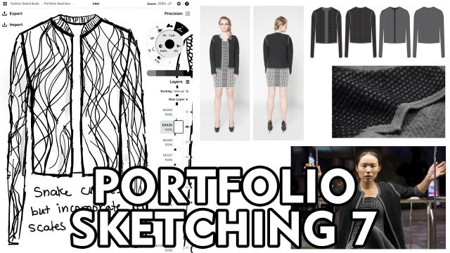 'Portfolio Sketching 7 - Fashion Design - Emily Keller'