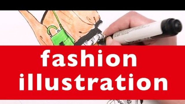 'Fashion Sketch With Watercolor / How To Draw Sketching for Beginners (Speed painting)'