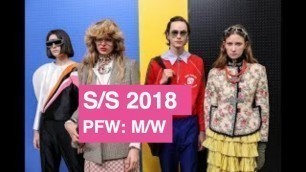 'Gucci Spring / Summer 2018 Men\'s/Womens Runway Show | Global Fashion News'