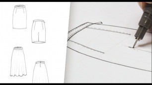 'Online Fashion Course: Skirt Technical Drawing Tips'