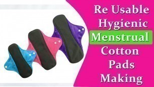 'Period pad making in hindi ,Reusable menstrual period pad making EMODE'