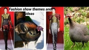 'Fashion show themes and ideas l Nature inspired fashion l Part - 4 l Birds l'