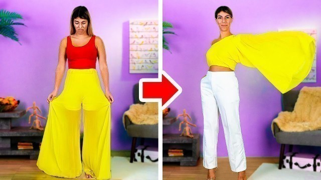 '36 Amazing OUTFITS With Your Old Clothes || 5-Minute Clothes Transformation Ideas!'