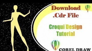 'Basic croqui in Corel draw for beginners / Tutorial / fashion illustration in coreldraw / Hindi'