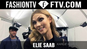 'Elie Saab Fall/Winter 2015 Arrival & Backstage ft. Karlie Kloss | Paris Fashion Week PFW | FashionTV'