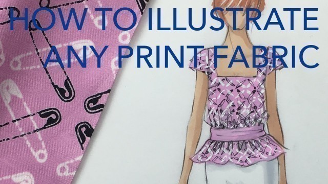 'Fashion Illustration Tutorial: Print Fabrics'