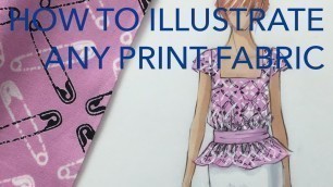 'Fashion Illustration Tutorial: Print Fabrics'