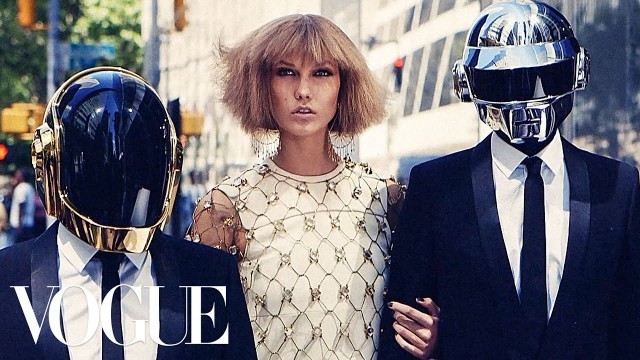 'Daft Punk & Karlie Kloss Go Out In NYC | Vogue'