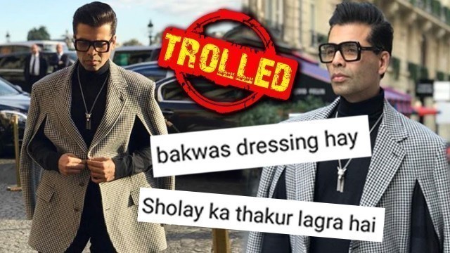 'Karan Johar TROLLED For ABSURD FASHION At the GUCCI SHOW 2018'