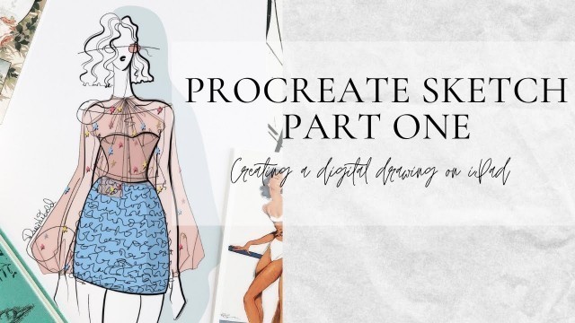 'Procreate Fashion Illustration PART 1 / Lirika Matoshi Fashion Art / How To Draw In Procreate'