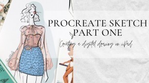 'Procreate Fashion Illustration PART 1 / Lirika Matoshi Fashion Art / How To Draw In Procreate'
