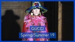 'A 60 Second ⏱ Review of the Gucci SS19 show'