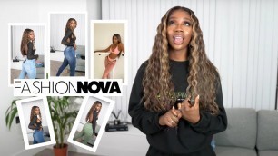 'DID I GET THICK OR IS IT JUST THESE FASHIONNOVA JEANS| fashion nova jean haul'