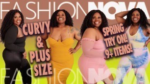 'Here\'s MY FASHION NOVA CURVE PLUS SIZE TRY ON HAUL for SPRING 2021!'