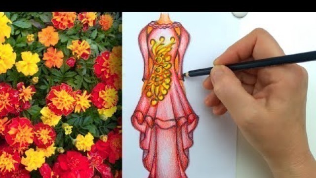 'How to Draw Fashion Dress - Fashion Sketching'