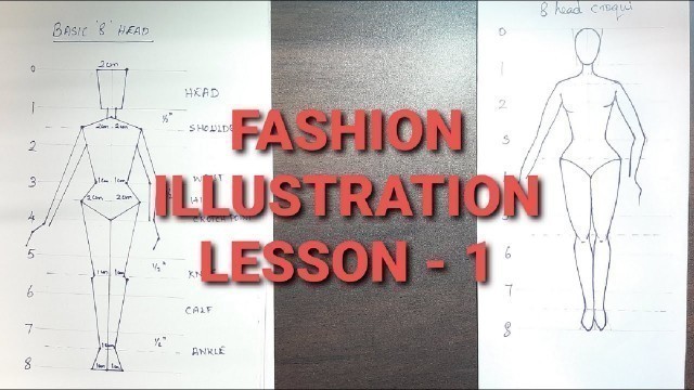 'lesson 1 || 8 head theory|| fashion illustration || illustration for beginners || Fashion figures'