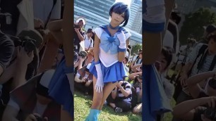 'COSPLAY Anime Festival Sailor Moon Fashion Blue Hair.'