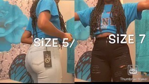'Fashion Nova Jeans Try on Haul | Tall & Slim girl friendly | sizes 5 & 7'