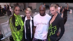 'Cara Delevingne, Bella Hadid, Karlie Kloss and more Backstage of Off White'