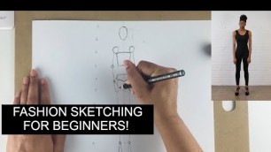 'Fashion sketching for beginners tutorial'