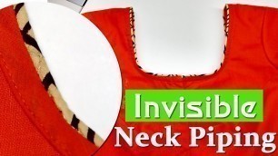 'piping neck design hindi/ghoom piping EMODE'