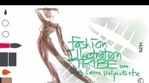 'How to: Fashion Figure Drawing on Iphone with Tayasui Sketches app'