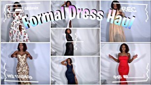 'Try on Haul | Formal Dress Edition  ft FashionNova + PoshbyV | MsPotatoHead'
