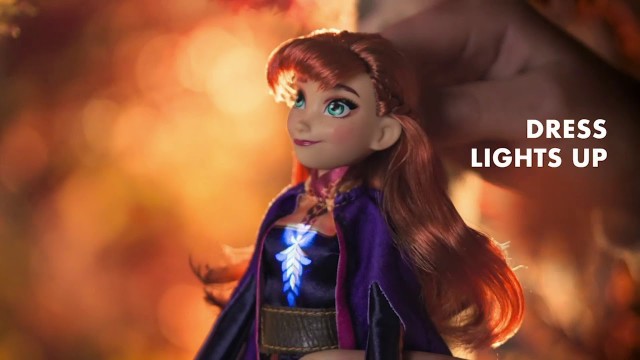 'Disney Frozen 2 Singing Anna Fashion Doll - Smyths Toys'