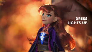 'Disney Frozen 2 Singing Anna Fashion Doll - Smyths Toys'