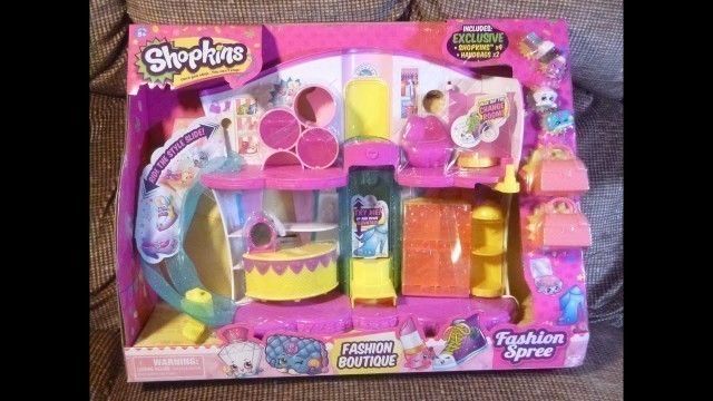 'SHOPKINS Fashion Spree Fashion Boutique with Exclusive Shopkins opening unboxing Unboxalot 256'