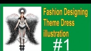 'theme dress of fashion designing course | fashion show | dress design | online learning'