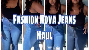 'Thick/Curvy Fashion Nova Jeans Haul | Size 15 | Try on Haul'