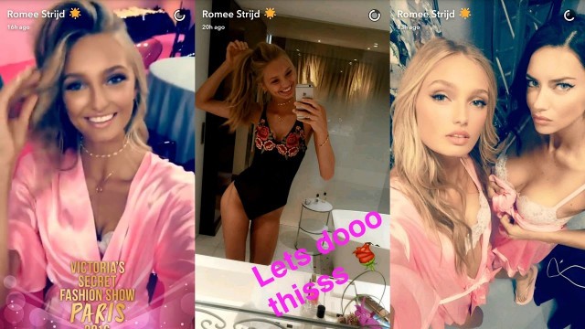 'Victoria\'s Secret Fashion Show 2016 - Romee Strijd -  Backstage Snapchat Story'