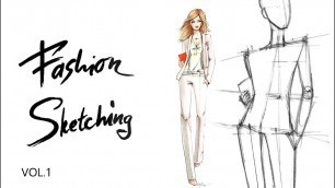 'Fashion sketching: Офисный стиль Часть 1. Построение женской фигуры в динамике'