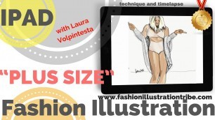 'Body Positive Fashion Sketching: Plus Size Fashion Illustration on Adobe Draw App'
