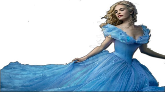 'Cinderella 2015 in Blue Dress Sketching Cinderella'