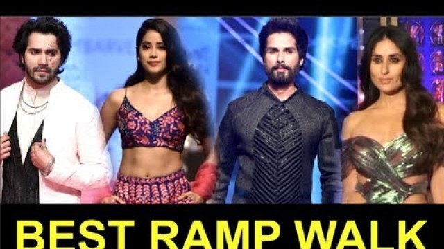 'Bollywood Celebs BEST Ramp Walk At Lakme Fashion Week 2018| Jhanvi Kapoor, Kareena Kapoor, Shahid'