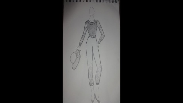 'How to Draw Casual & Simple Wear Easy Dress  Fashion drawing for beginners  Fashion sketch#02'