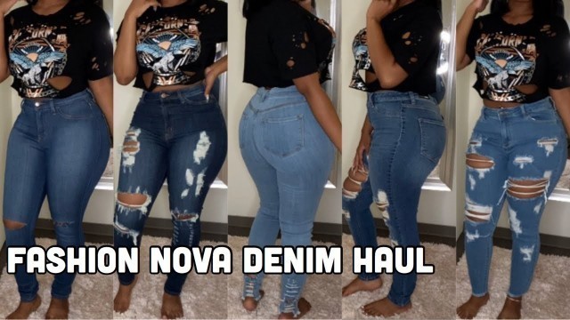 'FASHION NOVA JEANS/DENIM TRY ON HAUL 2020 | Size 7 | Luxury Tot'