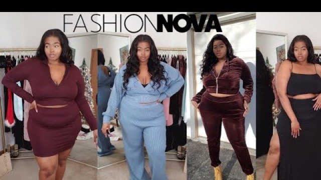 'No Shapewear!! Fashion Nova Curve Matching Sets! Plus Size/Curvy Try On Haul | Comfy And Cute Sets!'