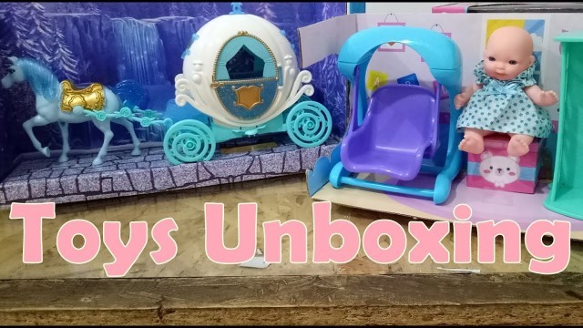 'Toys Unboxing Emco Baby Tiny Tots and Fashion Carriage l Mainan Bayi Ayunan dan Kereta Kuda'
