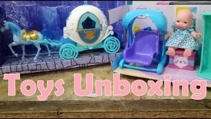 'Toys Unboxing Emco Baby Tiny Tots and Fashion Carriage l Mainan Bayi Ayunan dan Kereta Kuda'