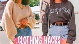 '15 Clothing Hacks Everyone NEEDS To Try | Fashion Tricks Every Girl Must Know!!'