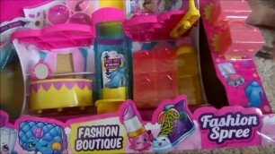 'Shopkins Fashion Boutique - Fashion Spree Playset Toy Unboxing & Review'