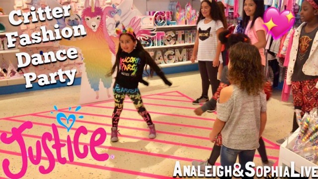 'JUSTICE FOR GIRLS FASHION SHOW DANCE PARTY 2018 | ANALEIGH AND SOPHIA LIVE'