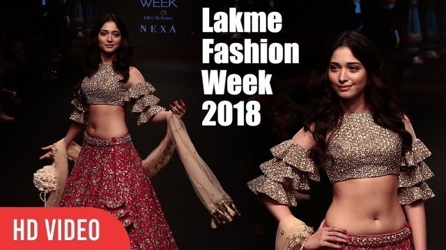 'Milk Beauty Tamannaah Bhatia Lights Up\'s The Fire At Lakme Fashion Week 2018 | LFW 2018 Day 04'